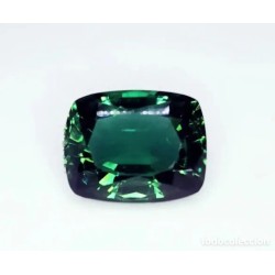 Turmalina Verde Certificada 9.32ct - Gema Talla Cojín AAA Premium Transparente