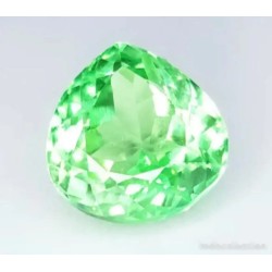 Zafiro Verde Natural Talla Pera 7.07CT - Transparent Certified Gem Premium AAA