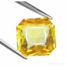 Zafiro Amarillo Natural Talla Asscher 15.87ct - Gema Premium AAA Certificada Transparente