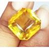 Zafiro Amarillo Natural Talla Asscher 15.87ct - Gema Premium AAA Certificada Transparente