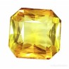 Zafiro Amarillo Natural Talla Asscher 15.87ct - Gema Premium AAA Certificada Transparente