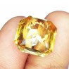 Zafiro Amarillo Natural Talla Asscher 15.87ct - Gema Premium AAA Certificada Transparente