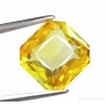 Zafiro Amarillo Natural Talla Asscher 15.87ct - Gema Premium AAA Certificada Transparente