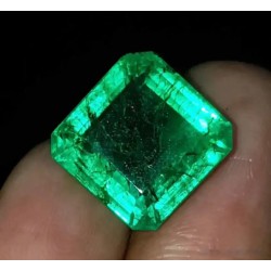Esmeralda Colombiana Talla Esmeralda 10.17ct - Gema Certificada AAA Verde Intenso