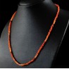 Collar de cornalina de naranja 78CT - elegante artesanía de joyería natural