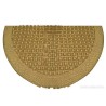 Tejido Semicircular de Seda con Bordado Dorado - Pieza Religiosa para Virgen