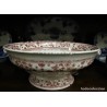 Ensaladera Antigua Pickman Cartuja de Sevilla - Porcelana Decoración Rosa