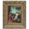 Óleo sobre Tabla de Manuel Montoya - Escena Costumbrista Torero y Mujeres