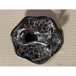 Pendientes de Plata con Mosaico de Esmaltes y Piedra Central - Diseño Artesanal