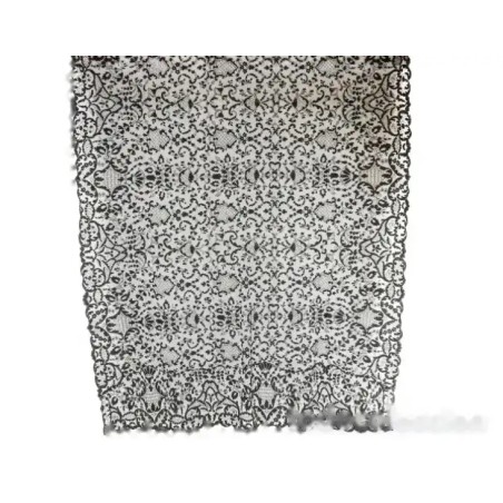 Mantilla de encaje negro del primer tercio del S.XX - 270 x 100 cm