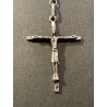 Rosario Antiguo de Plata Maciza - Pieza Religiosa con Crucifijo Detallado