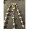 Rosario Antiguo de Plata Maciza - Pieza Religiosa con Crucifijo Detallado