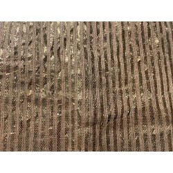 Tejido Antiguo con Hojillas Metálicas Doradas - Galón Decorativo 7 Metros Artesanal