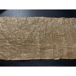 Tejido Antiguo con Hojillas Metálicas Doradas - Galón Decorativo 7 Metros Artesanal