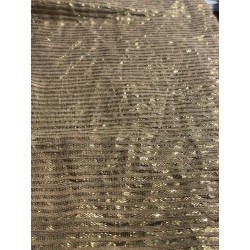 Tejido Antiguo con Hojillas Metálicas Doradas - Galón Decorativo 7 Metros Artesanal