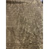 Tejido Antiguo con Hojillas Metálicas Doradas - Galón Decorativo 7 Metros Artesanal