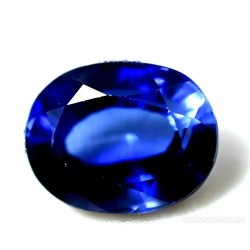 Zafiro ovalado tallado de 11.15 CT con certificados de autenticidad