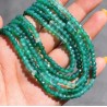 Collar de 5 Vueltas de Esmeraldas Naturales Facetadas 302CT - Piedras Preciosas