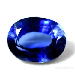 Zafiro ovalado tallado de 11.15 CT con certificados de autenticidad