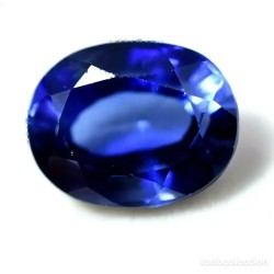 Zafiro ovalado tallado de 11.15 CT con certificados de autenticidad