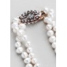 Collar Doble de Perlas Cultivadas con Elegante Cierre Plateado - Joya Clásica