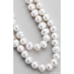 Collar Doble de Perlas Cultivadas con Elegante Cierre Plateado - Joya Clásica