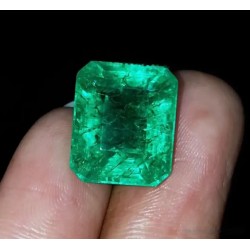 Esmeralda Talla Cuadrada de 8,37 Quilates - Gema Certificada de Alta Calidad