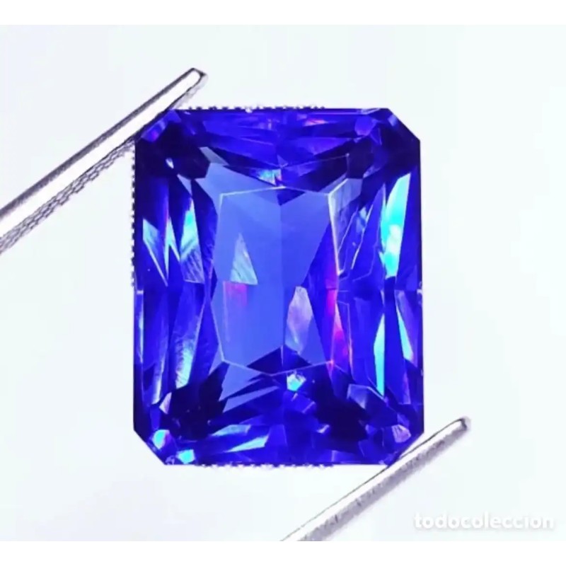 Zafiro rectangular tallado de 18.42 CT de alta calidad Zafiro rectangular tallado de 18.42 CT de alta calidad