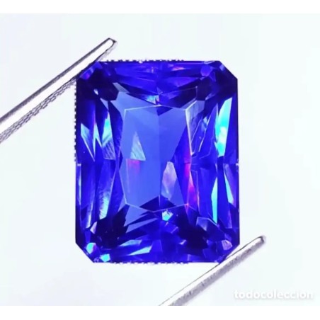 Zafiro rectangular tallado de 18.42 CT de alta calidad