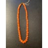 Collar de Coral Naranja en Forma de Lentejas - Joya Marina Natural