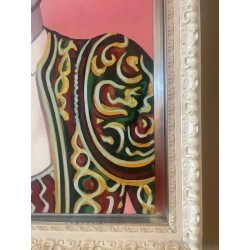 Torero con Traje de Luces Verde y Oro - Retrato Moderno por M. Alfaro