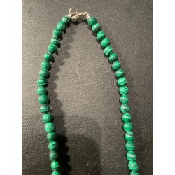Collar de Malaquita con Colgante en Forma de Lágrima - Piedra Natural Verde