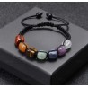 Pulsera de los 7 Chakras con Piedras Naturales - Joyería Energética Ajustable