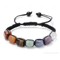 Pulsera de los 7 Chakras con Piedras Naturales - Joyería Energética Ajustable