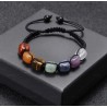Pulsera de los 7 Chakras con Piedras Naturales - Joyería Energética Ajustable