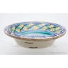 Gran Lebrillo de Triana con Decoración Floral - Cerámica Sevillana Siglo XIX