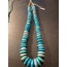 Collar de Turquesas Naturales - Gargantilla Artesanal de Discos Graduados Azul