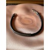 Pulsera Minimalista de Plata y Caucho Negro - Diseño Moderno Unisex
