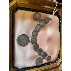 Pulsera Vintage de Monedas Alfonsinas de Plata - Joya Numismática Española