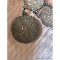 Pulsera Vintage de Monedas Alfonsinas de Plata - Joya Numismática Española