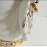 Pareja de Jarrones Isabelinos de Porcelana Decorativa con Flores - Antigüedad