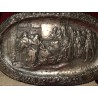 Pareja de Bandejas de Plata con Relieves - 55x35 cm, 1016 g en Total