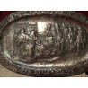 Pareja de Bandejas de Plata con Relieves - 55x35 cm, 1016 g en Total
