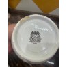 Bote Antiguo La Cartuja Pickman - Tarro Porcelana Decoración Floral Blanco y Negro