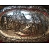 Pareja de Bandejas de Plata con Relieves - 55x35 cm, 1016 g en Total
