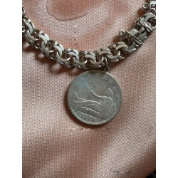 Pulsera Vintage de Plata con Monedas Españolas Antiguas - Joya Numismática Alfonso XIII