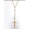Rosario Vintage de Hueso y Plata - Pieza Religiosa Histórica del Siglo XIX