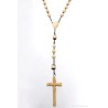 Rosario Vintage de Hueso y Plata - Pieza Religiosa Histórica del Siglo XIX