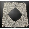 Cuello de Encaje de Bolillos Antiguo - Pieza Artesanal Decorativa 33x33 cm