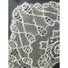 Cuello de Encaje de Bolillos Antiguo - Pieza Artesanal Decorativa 33x33 cm